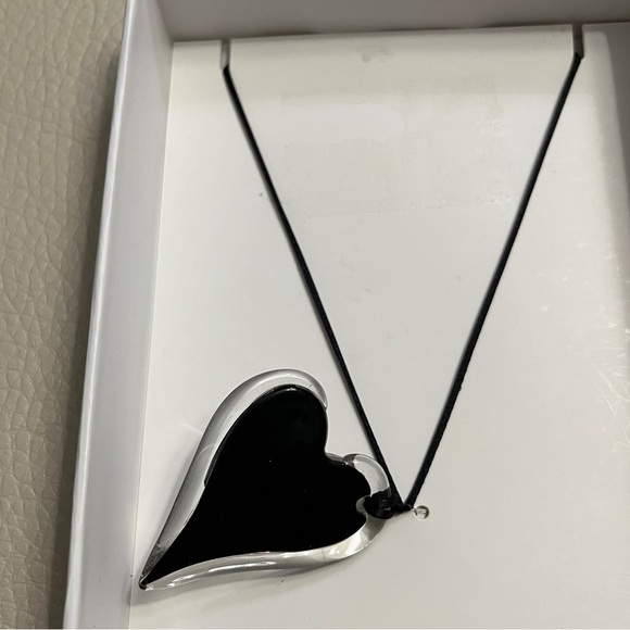 NWB - Zara Women’s Cosmic Glass Collection Heart Shaped Necklace - Picture 8 of 10